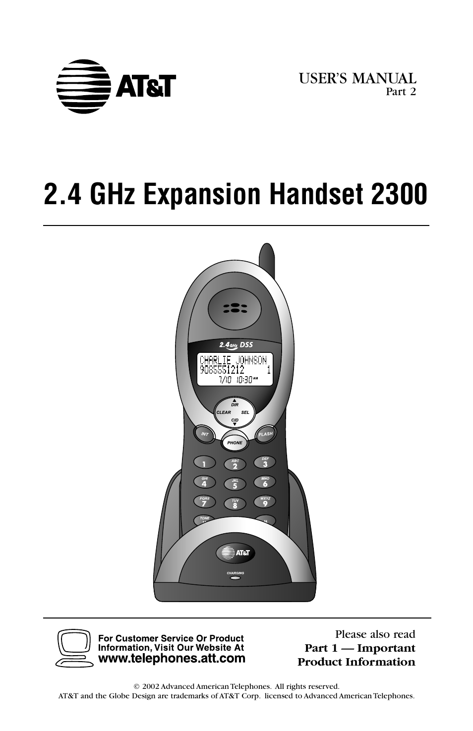 AT&T CDLS 2300 User Manual | 13 pages