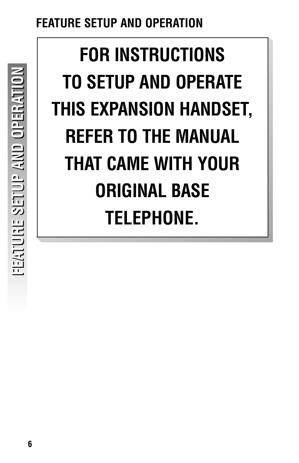 Feature setup and operation | AT&T CDLS 2300 User Manual | Page 9 / 13