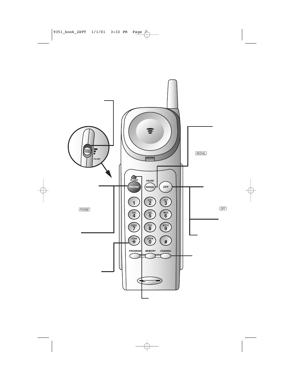 Telephone operation | AT&T 9351 User Manual | Page 9 / 26
