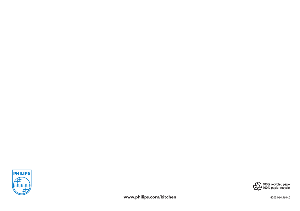 Philips Robust Collection Robot de cuisine User Manual | Page 40 / 40