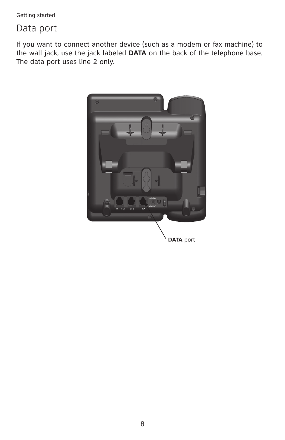 Data port | AT&T ML17959 User Manual | Page 13 / 82