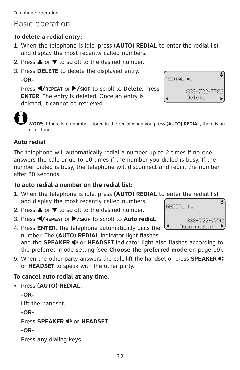 Basic operation | AT&T ML17959 User Manual | Page 37 / 82