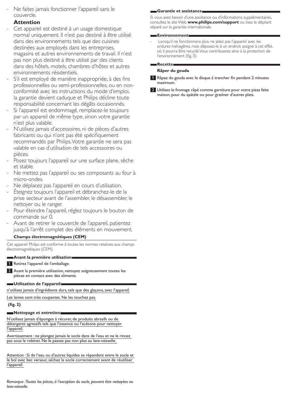 Philips Viva Collection SaladMaker User Manual | Page 10 / 10