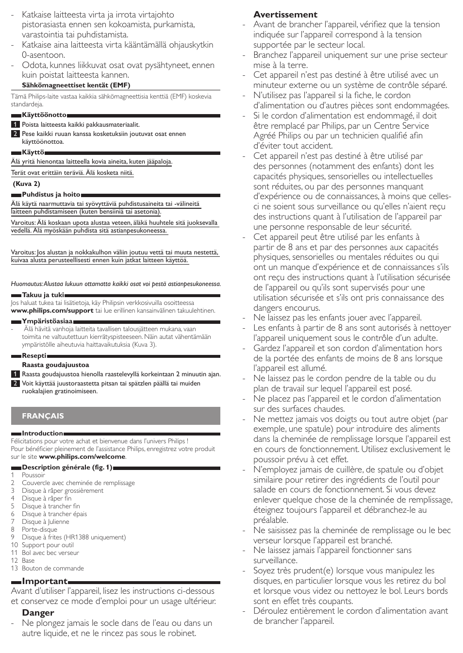 Philips Viva Collection SaladMaker User Manual | Page 9 / 10