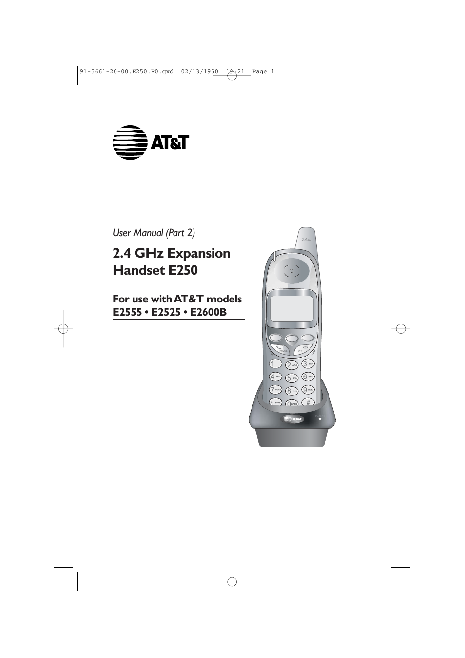 AT&T E2600B User Manual | 8 pages