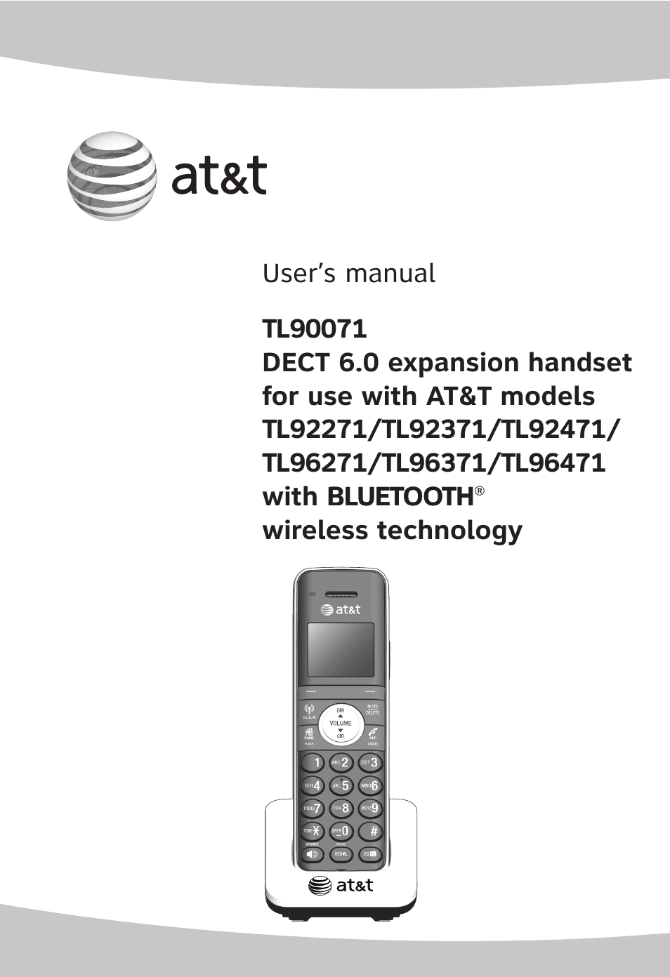 AT&T TL96371 User Manual | 36 pages