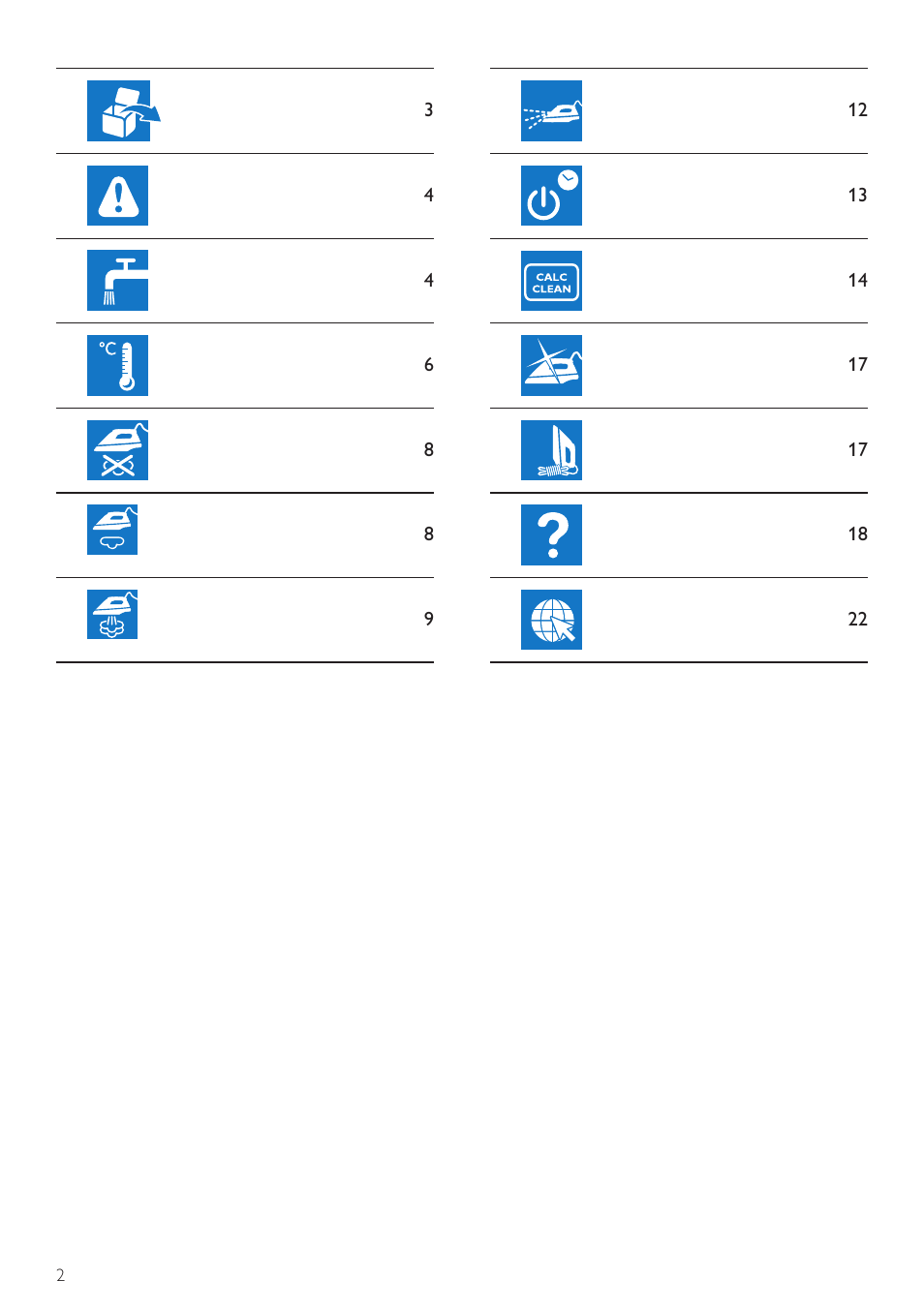 Philips PowerLife Fer vapeur User Manual | Page 2 / 24