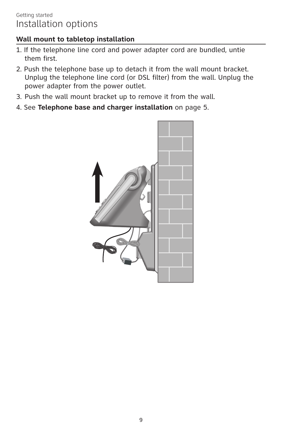 Installation options | AT&T CL82350 User Manual | Page 14 / 79