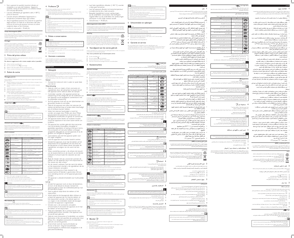 Philips Viva Collection Robot de cuisine User Manual | Page 2 / 2