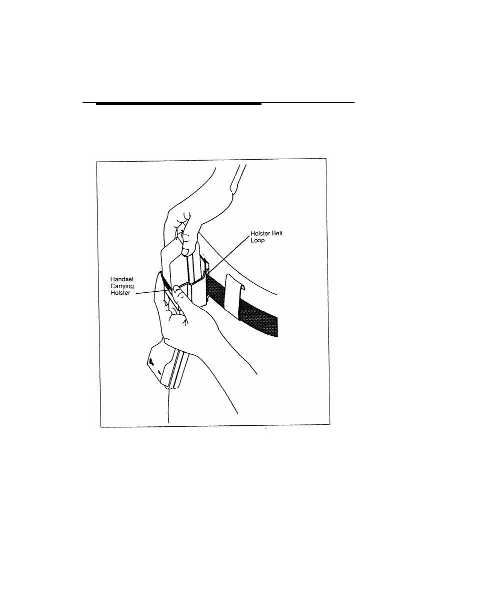 Using the carrying holster | AT&T Cordless Telephone MLC-6 User Manual | Page 21 / 30