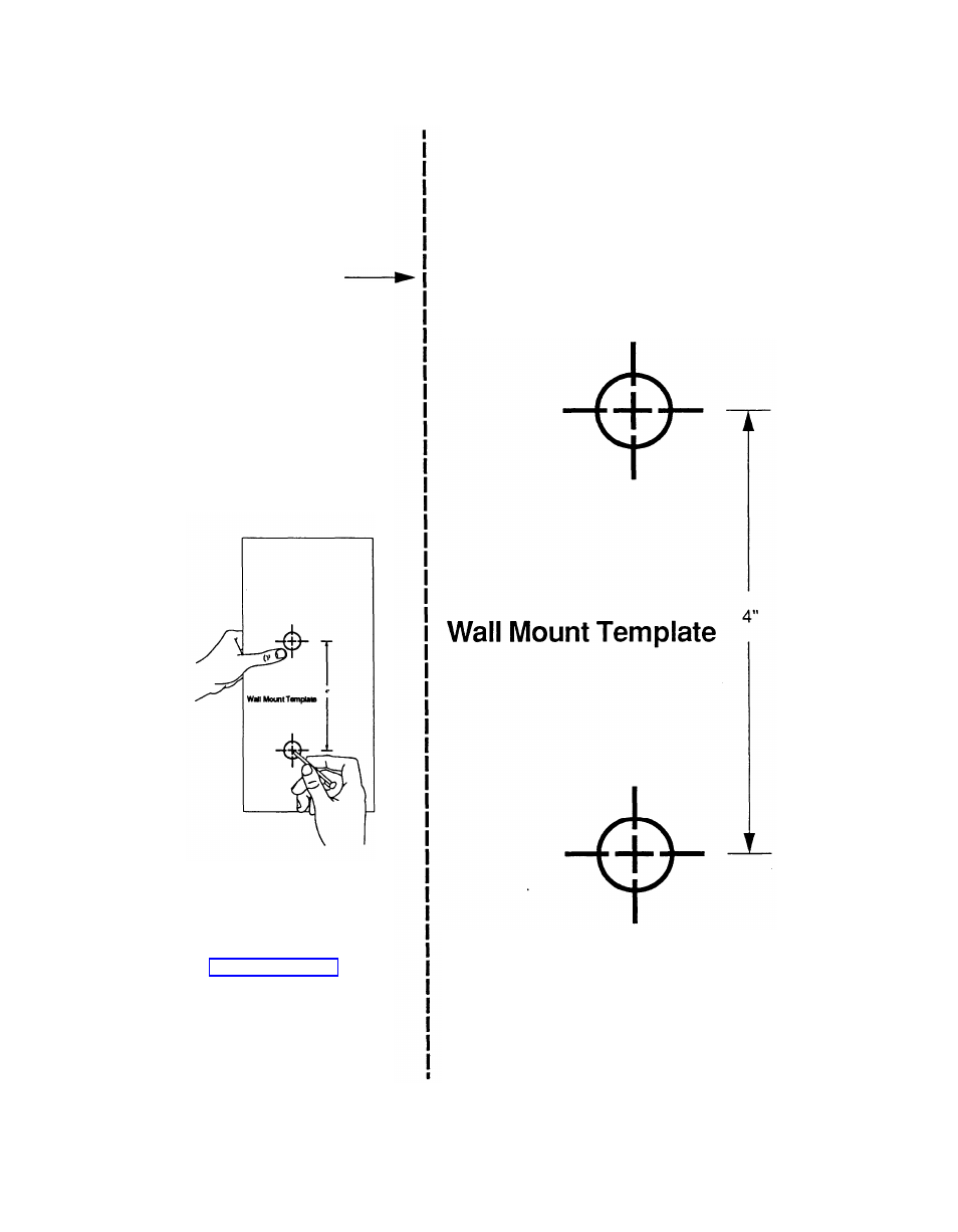 Using the wall mount template, Inside back cover) | AT&T Cordless Telephone MLC-6 User Manual | Page 30 / 30
