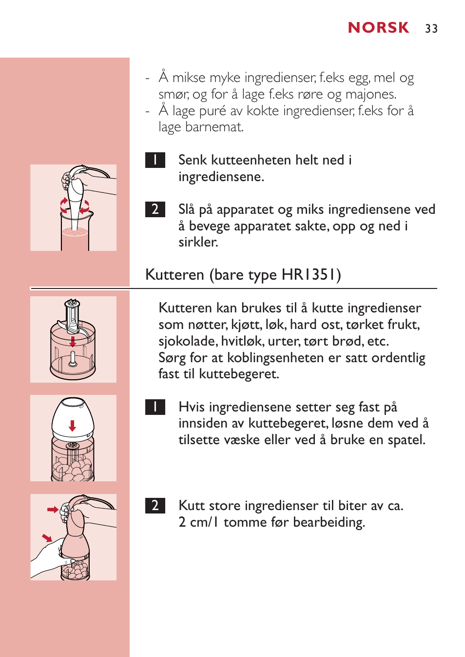 Philips Mixeur plongeant User Manual | Page 33 / 56