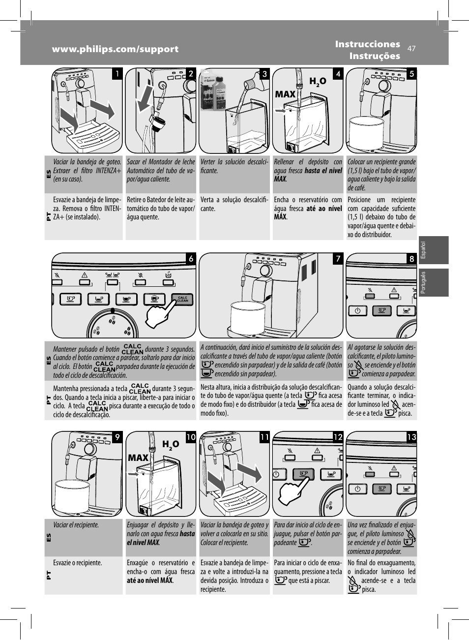 Philips Saeco Intuita Machine espresso Super Automatique User Manual | Page 47 / 56
