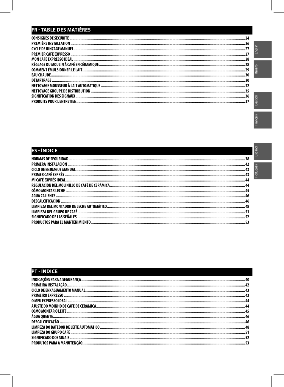 Philips Saeco Intuita Machine espresso Super Automatique User Manual | Page 5 / 56