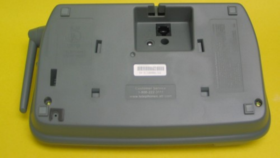 Back of base | AT&T E2525 User Manual | Page 50 / 60