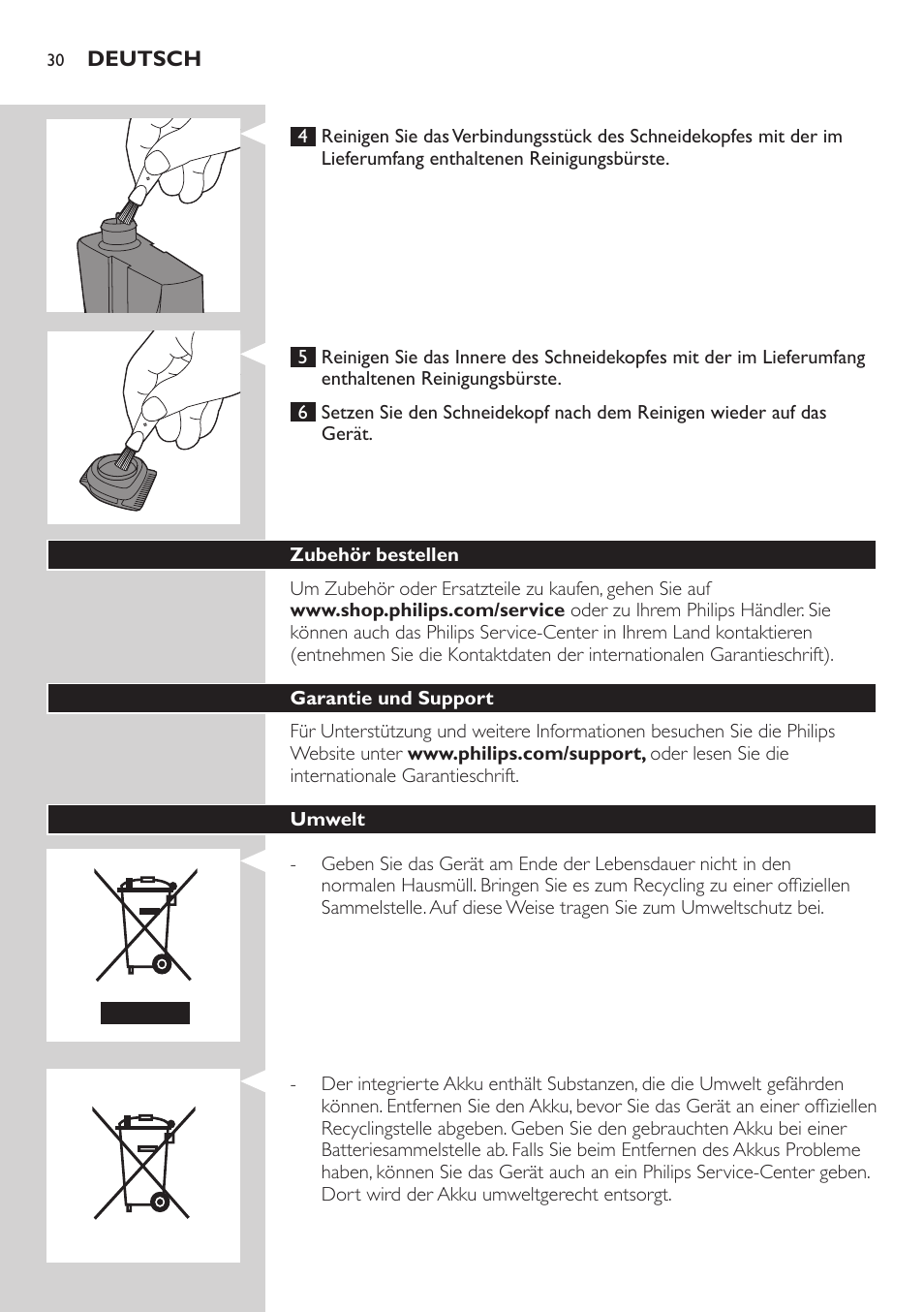 Philips BEARDTRIMMER Series 5000 Tondeuse barbe étanche User Manual | Page 30 / 122