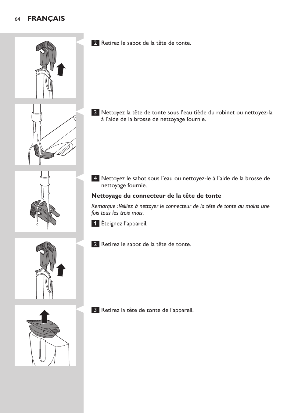 Philips BEARDTRIMMER Series 5000 Tondeuse barbe étanche User Manual | Page 64 / 122