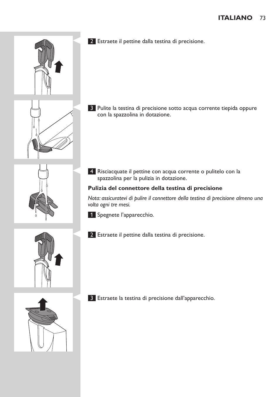 Philips BEARDTRIMMER Series 5000 Tondeuse barbe étanche User Manual | Page 73 / 122