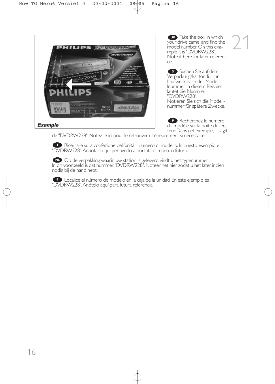 Philips Lecteur interne User Manual | Page 16 / 64