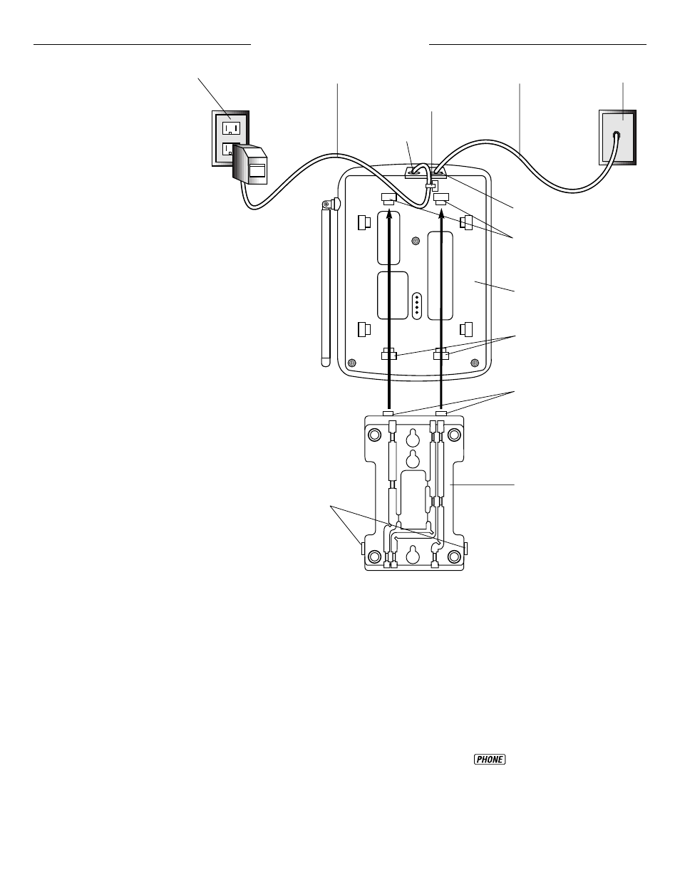 Installation, Table/desk installation, Setting up the cordless telephone 9110 | Connect the telephone line cord, Connect the power cord, Set the dial mode switch, Install the handset battery, Charge the handset batteries before use, Check for dial tone | AT&T 9110 User Manual | Page 2 / 14