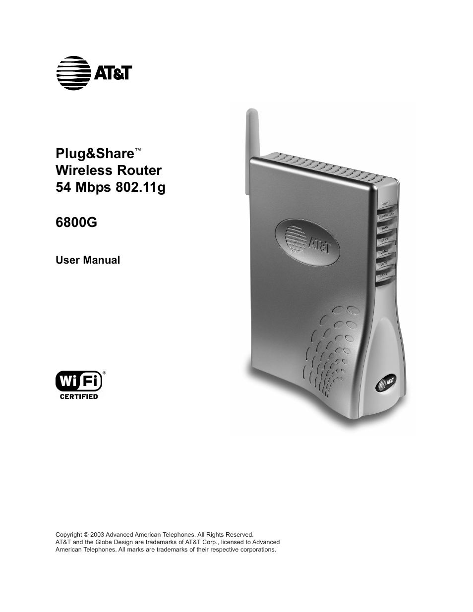 AT&T Plug&Share 6800G User Manual | 77 pages