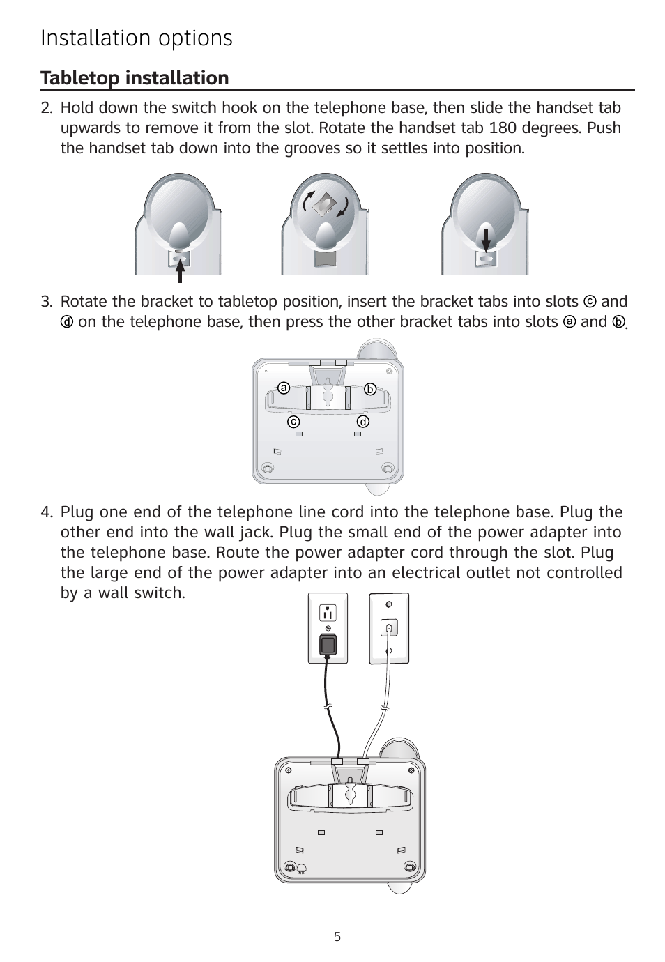 Installation options | AT&T 1856 User Manual | Page 6 / 7