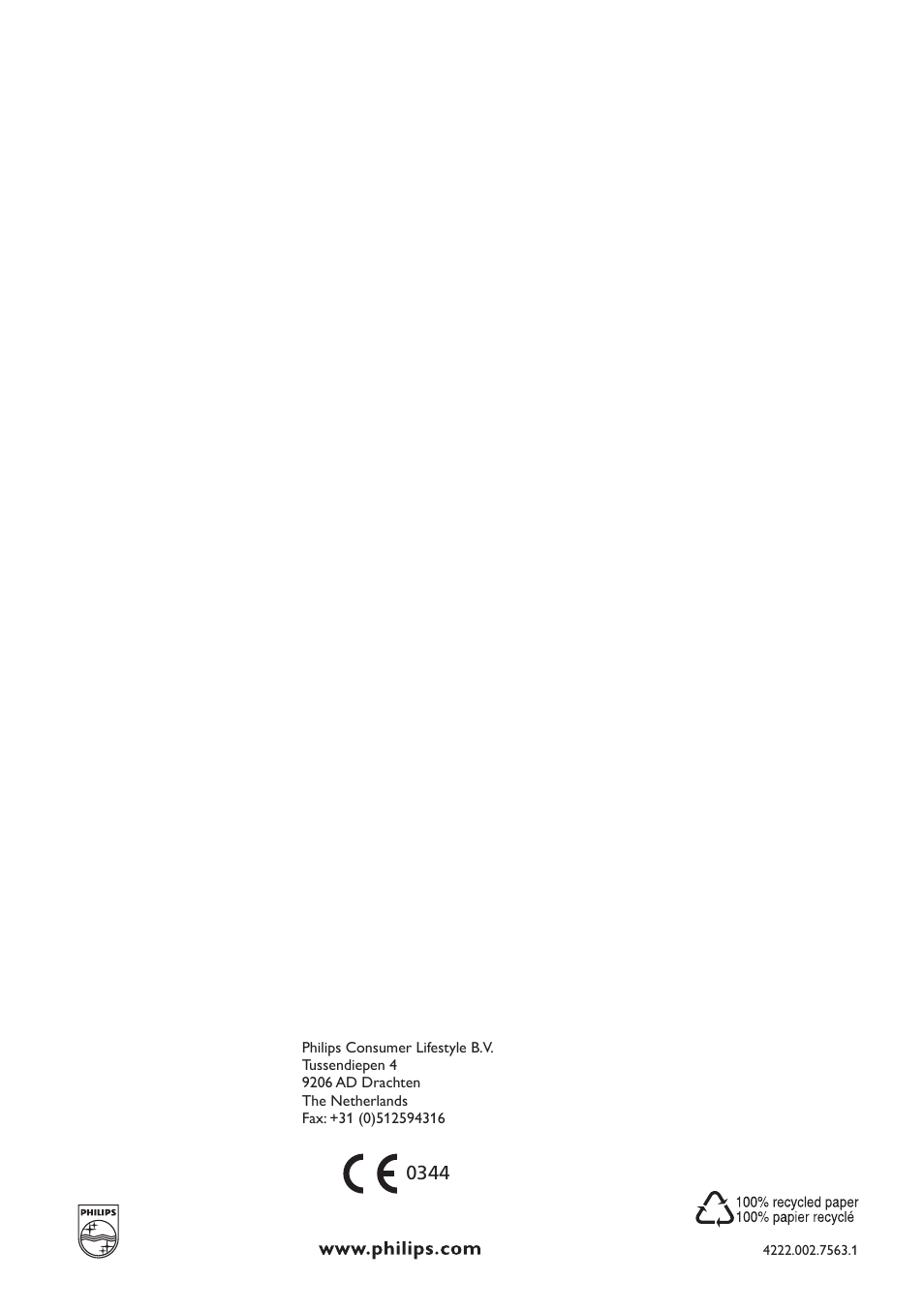 Philips Lampe infrarouge InfraCare User Manual | Page 84 / 84