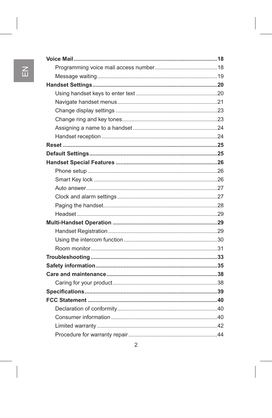 AT&T 2820 User Manual | Page 3 / 46