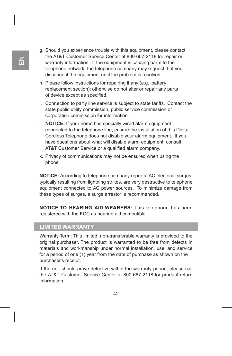 AT&T 2820 User Manual | Page 43 / 46