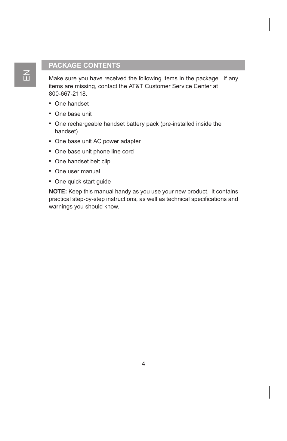 AT&T 2820 User Manual | Page 5 / 46