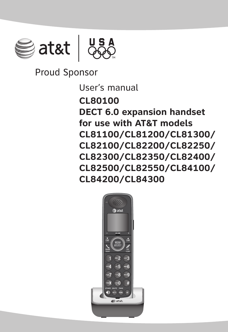 AT&T CL81100 User Manual | 34 pages