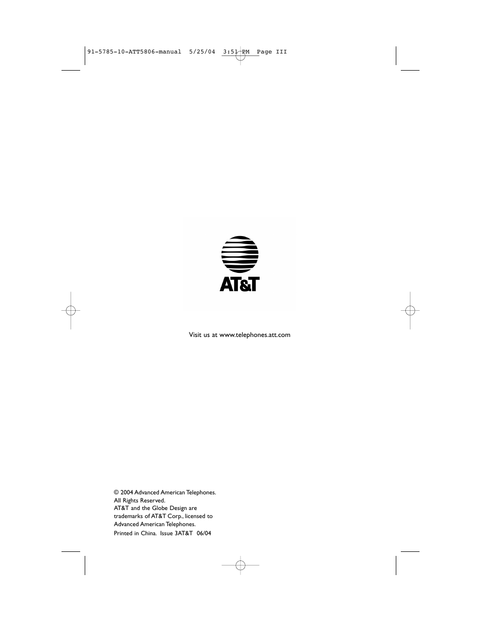 AT&T 5800 User Manual | Page 2 / 8