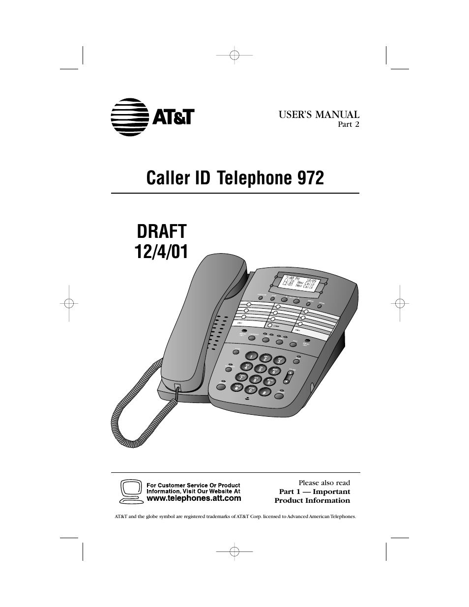 AT&T 972 User Manual | 29 pages