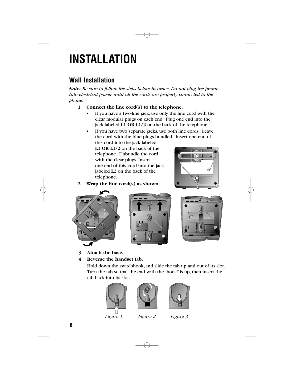 Installation, Wall installation | AT&T 972 User Manual | Page 11 / 29