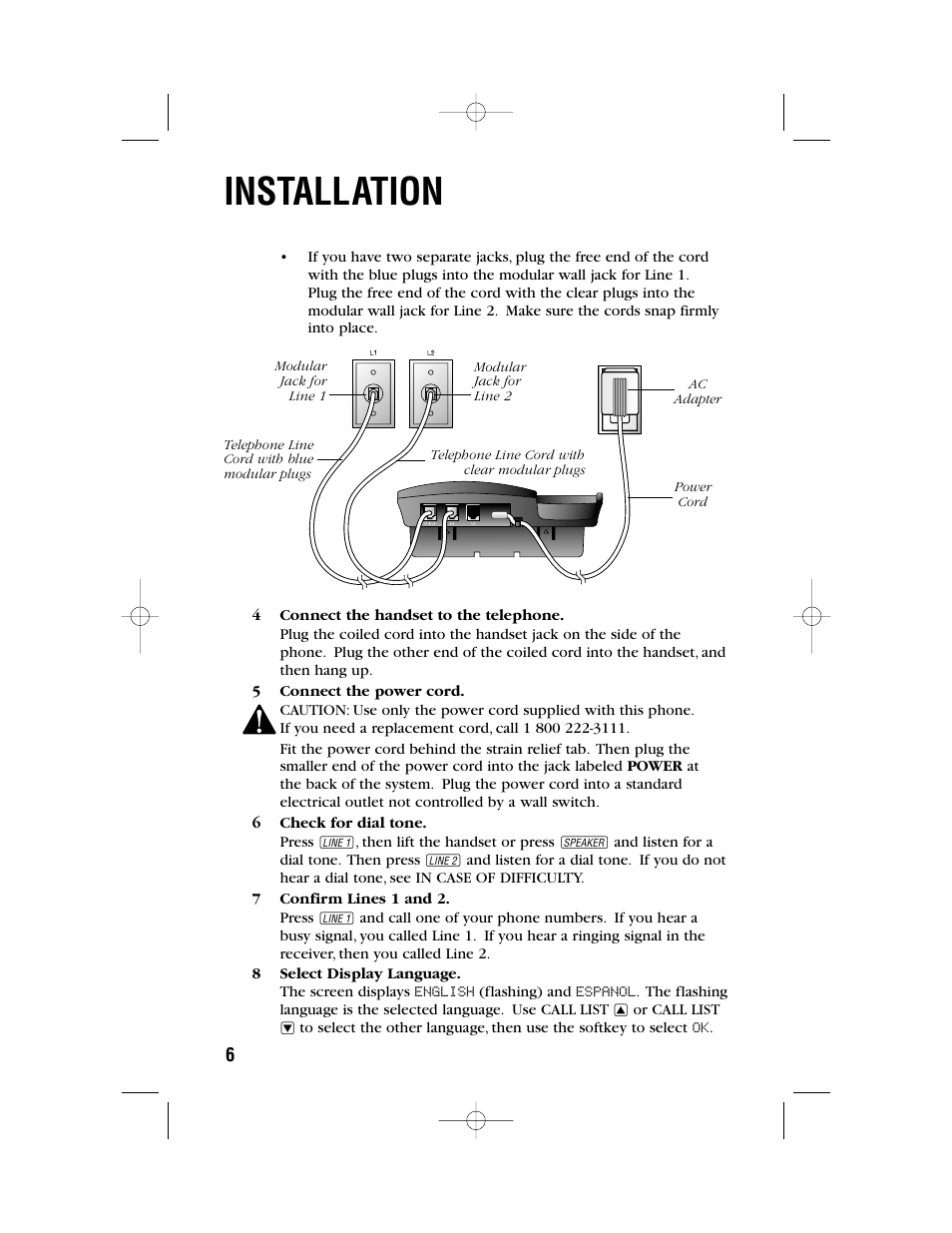 Installation | AT&T 972 User Manual | Page 9 / 29
