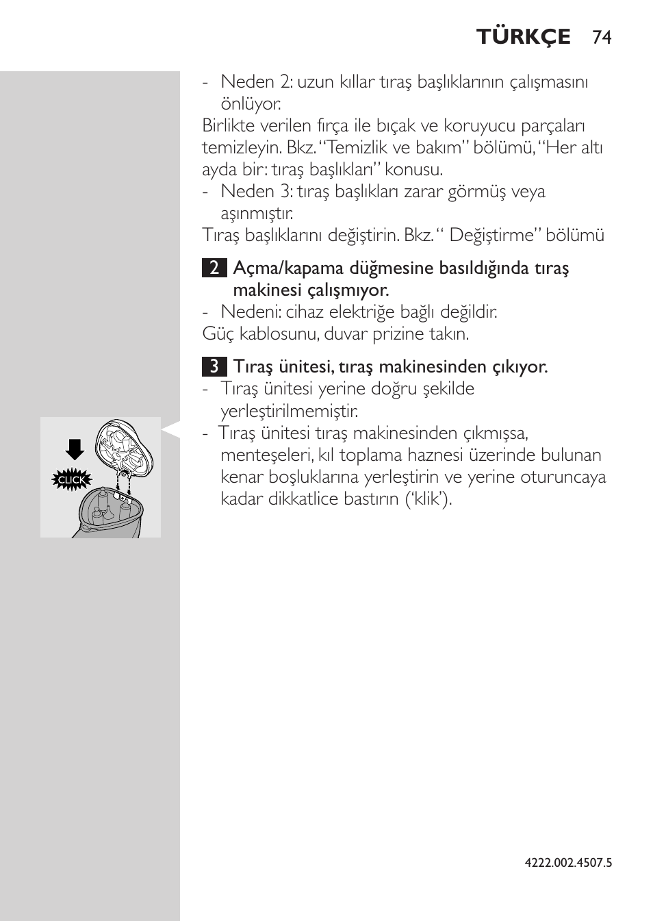 Philips Rasoir électrique User Manual | Page 72 / 72
