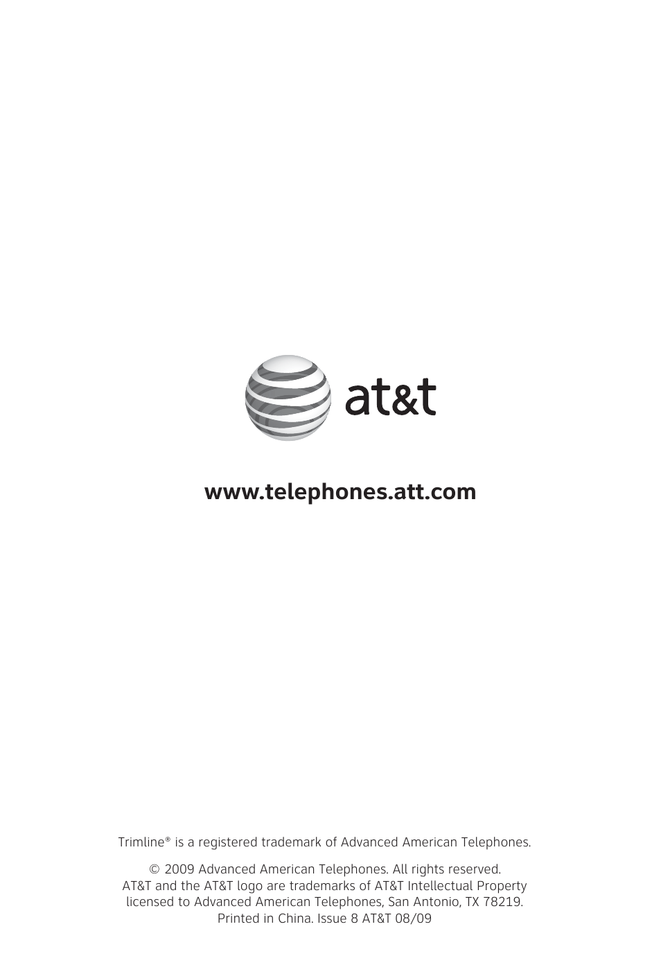 AT&T TR1909 User Manual | Page 12 / 12
