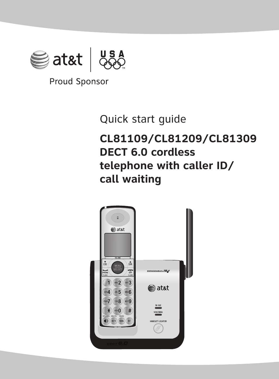 AT&T CL81109 User Manual | 10 pages