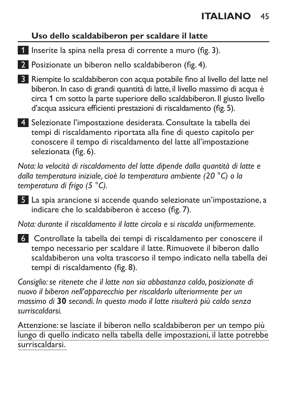 Philips AVENT Chauffe-biberon User Manual | Page 45 / 64