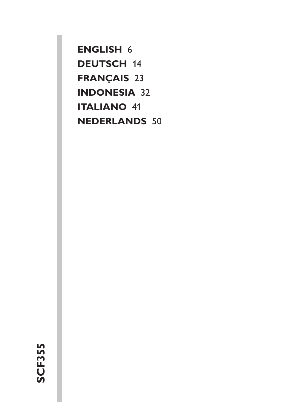 Table of content | Philips AVENT Chauffe-biberon User Manual | Page 5 / 64