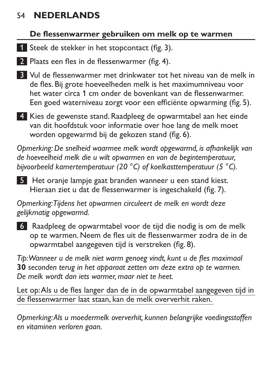 Philips AVENT Chauffe-biberon User Manual | Page 54 / 64