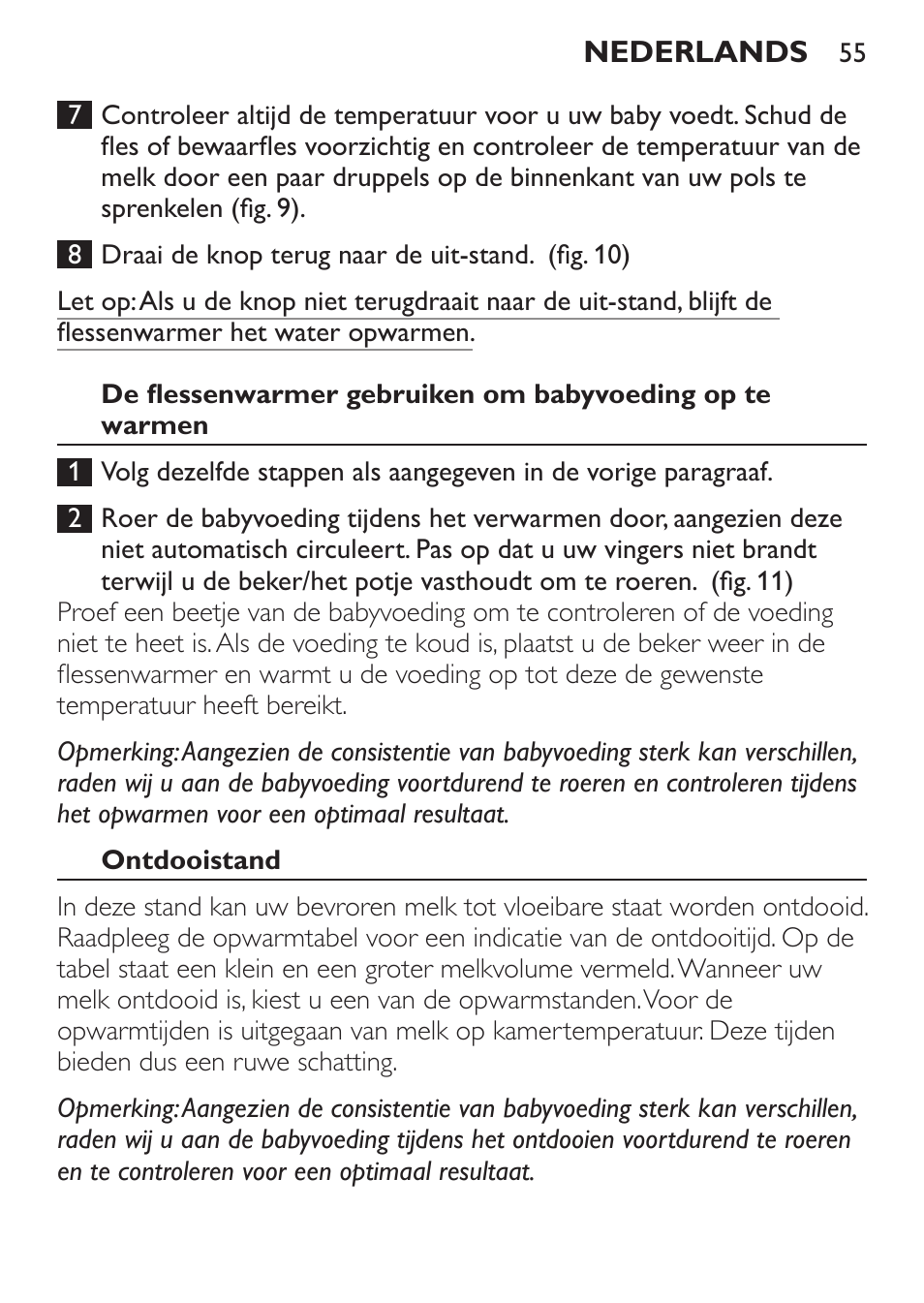 Philips AVENT Chauffe-biberon User Manual | Page 55 / 64