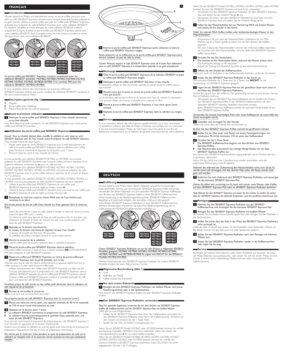 Philips SENSEO® Porte-dosette Espresso User Manual | Page 2 / 2