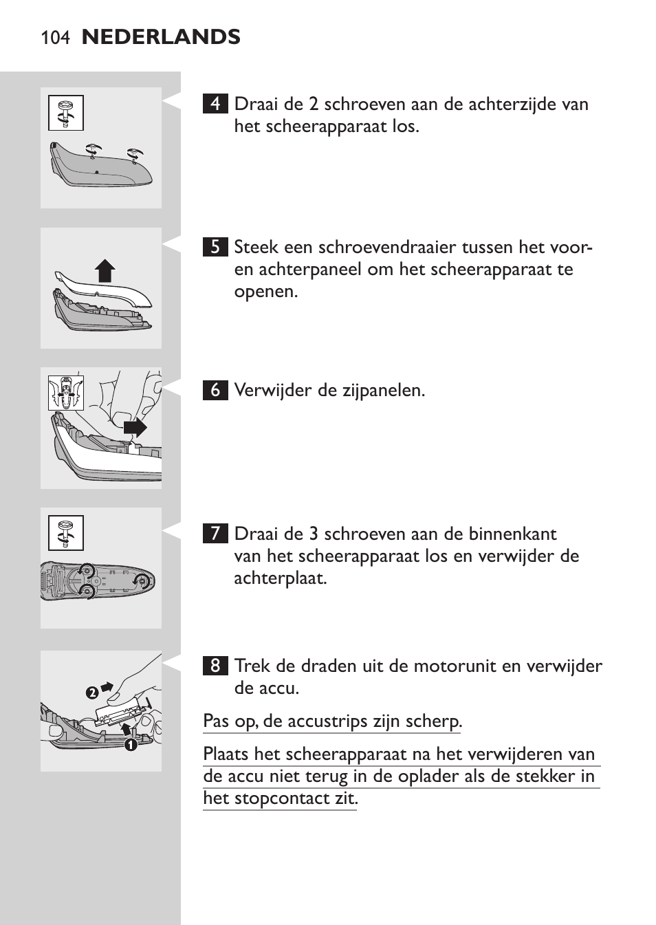 Philips Rasoir électrique User Manual | Page 102 / 136