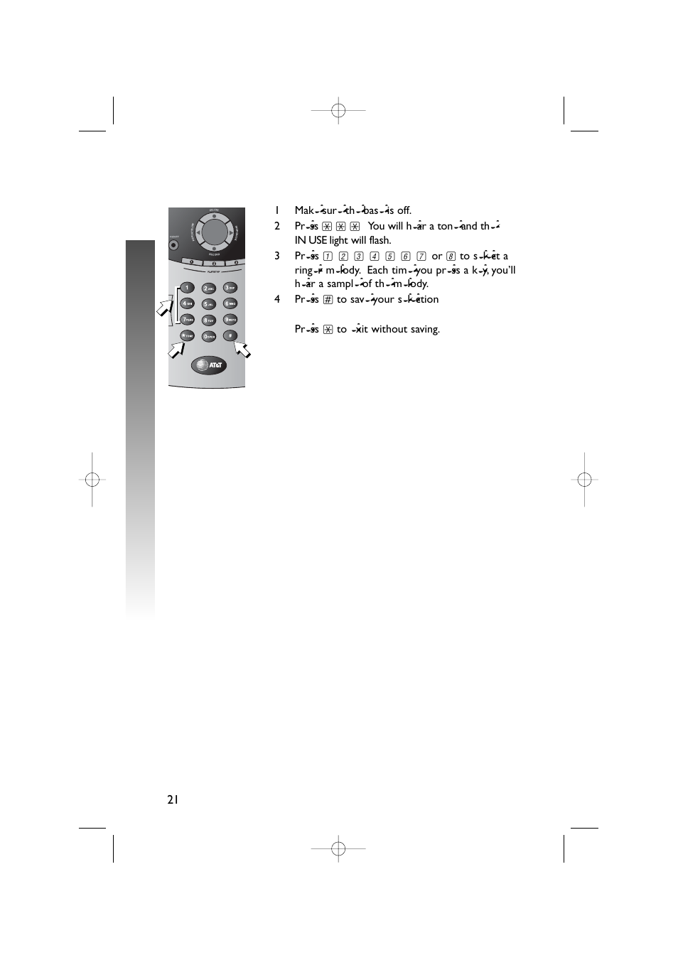 Fea ture setup – base fea ture setup – base | AT&T 5870 User Manual | Page 24 / 77
