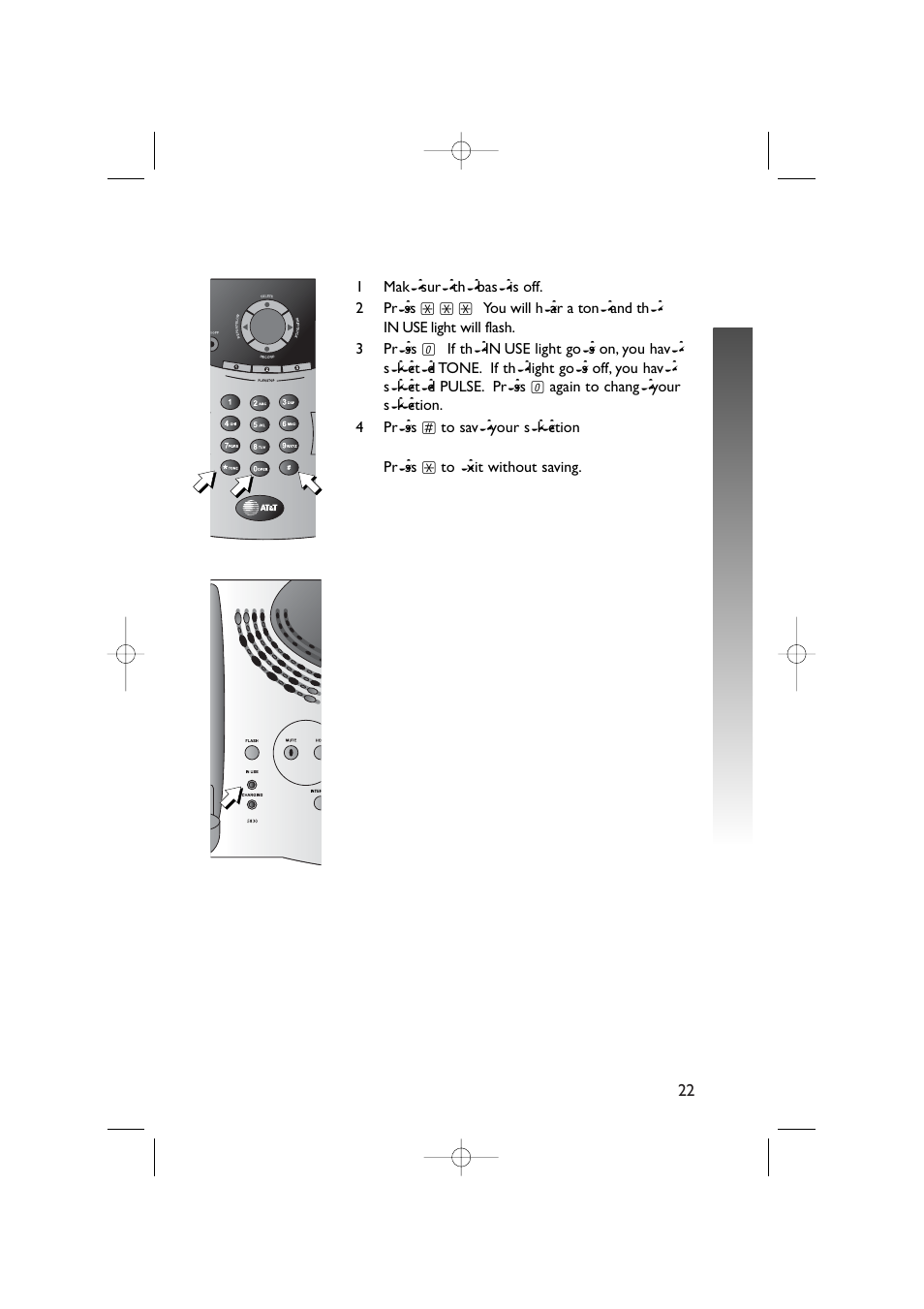 Mfea ture setup – base fea ture setup – base | AT&T 5870 User Manual | Page 25 / 77