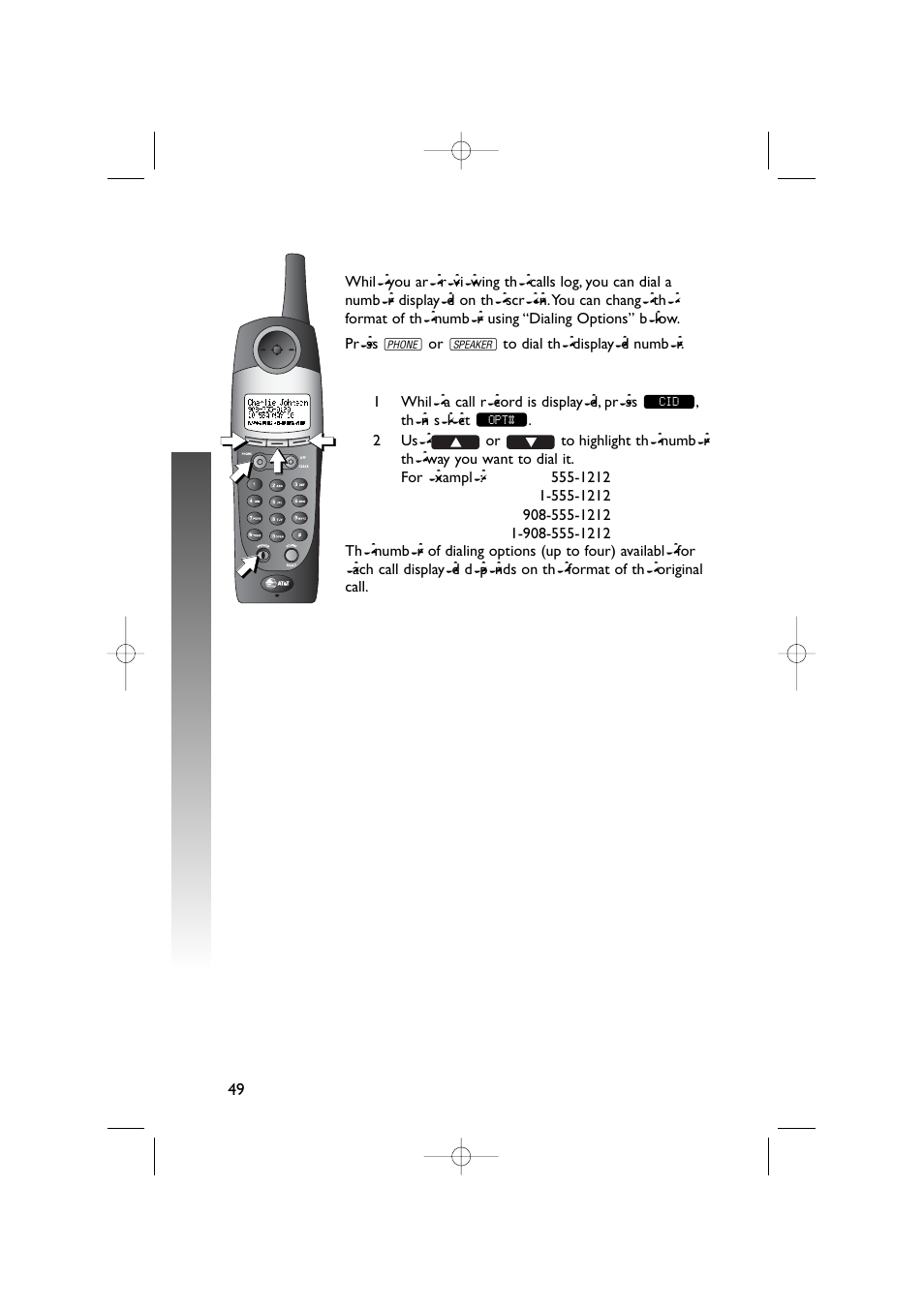 Caller id opera tion caller id opera tion | AT&T 5870 User Manual | Page 52 / 77