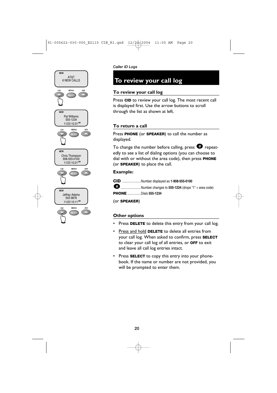 AT&T E2115 User Manual | Page 22 / 27