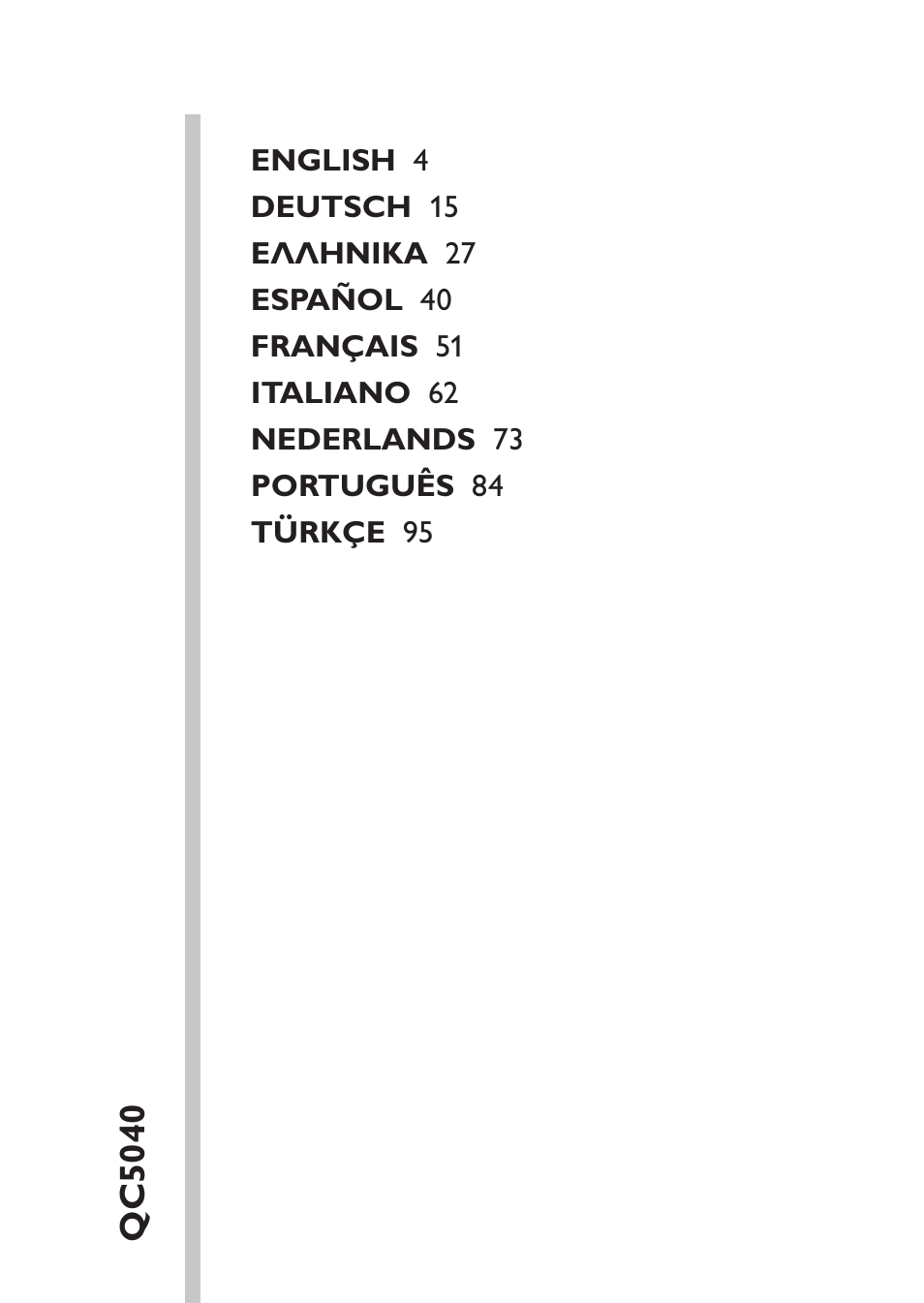 Philips HAIRCLIPPER Series 1000 Tondeuse cheveux User Manual | Page 3 / 108