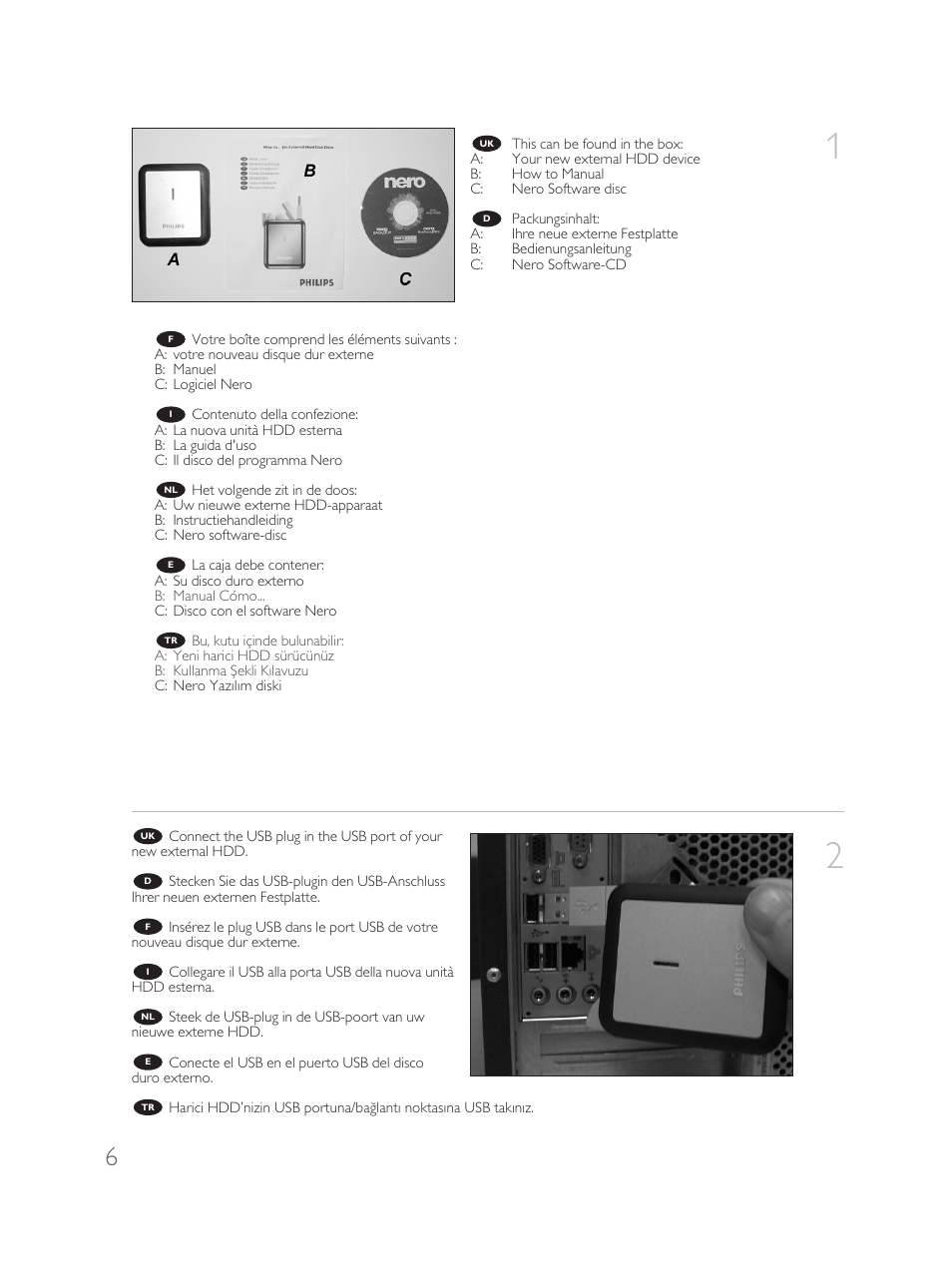 Philips Disque dur externe User Manual | Page 6 / 40